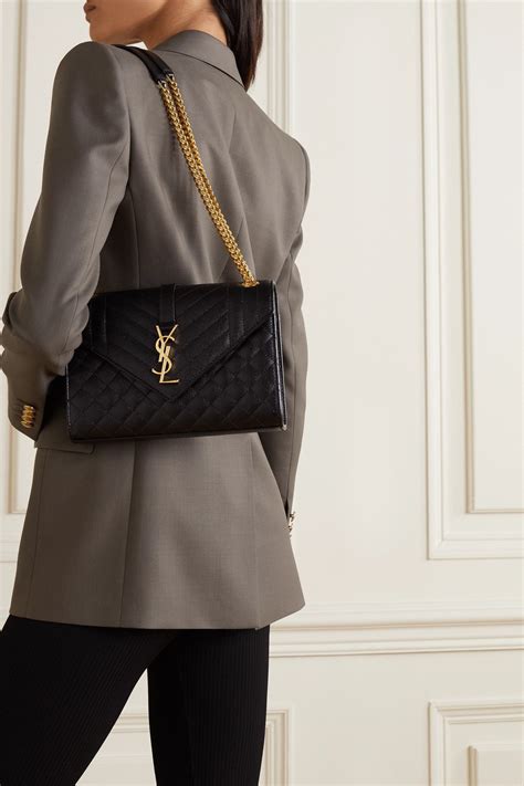 ysl envelope quilted bag|YSL envelope bag medium size.